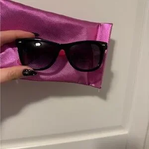 Betsey Johnson Black and Pink Sunglasses with holder like NEW Betsey Johnson | Accessories | Betsey Johnson Black And Pink  main image 4